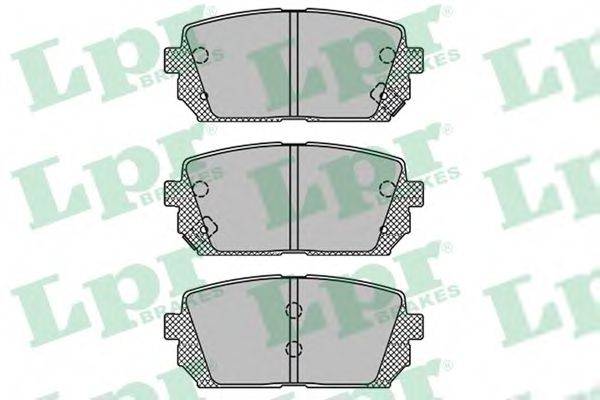 LPR 05P1416 Комплект гальмівних колодок, дискове гальмо