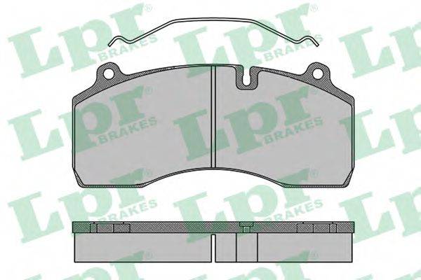 LPR 05P1501 Комплект гальмівних колодок, дискове гальмо