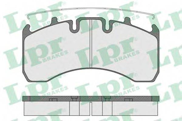 LPR 05P1539 Комплект гальмівних колодок, дискове гальмо