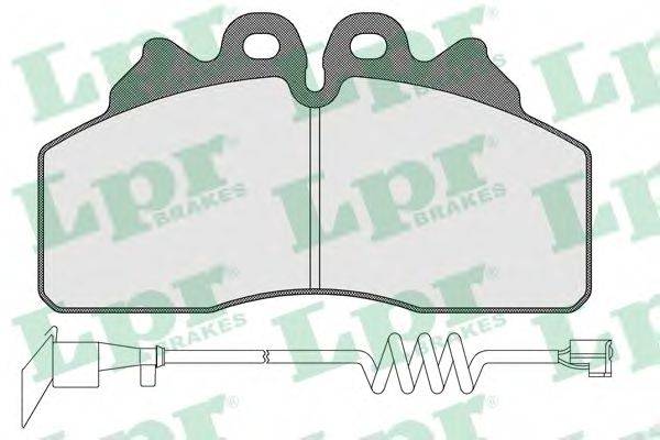 LPR 05P1586A Комплект гальмівних колодок, дискове гальмо