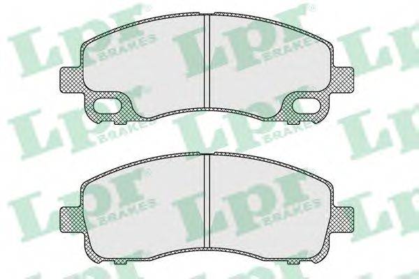 LPR 05P1638 Комплект гальмівних колодок, дискове гальмо