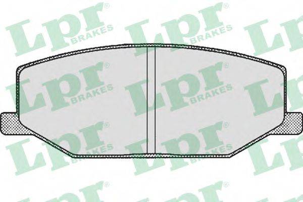 LPR 05P290 Комплект гальмівних колодок, дискове гальмо