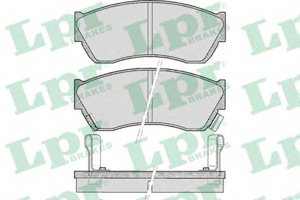 LPR 05P343 Комплект гальмівних колодок, дискове гальмо