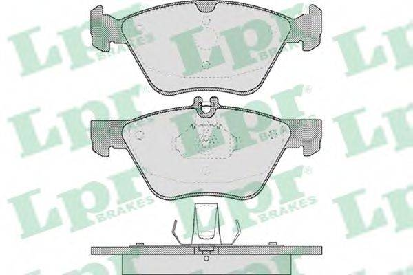 LPR 05P406 Комплект гальмівних колодок, дискове гальмо
