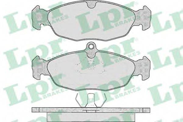 LPR 05P599 Комплект гальмівних колодок, дискове гальмо