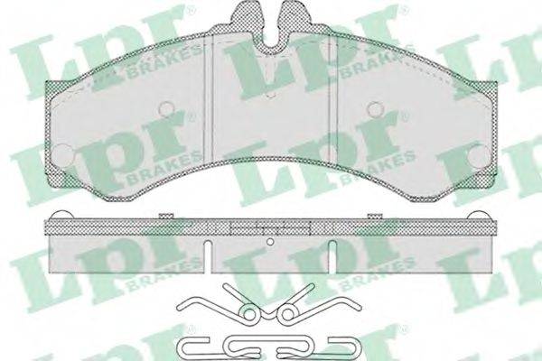 LPR 05P633 Комплект гальмівних колодок, дискове гальмо