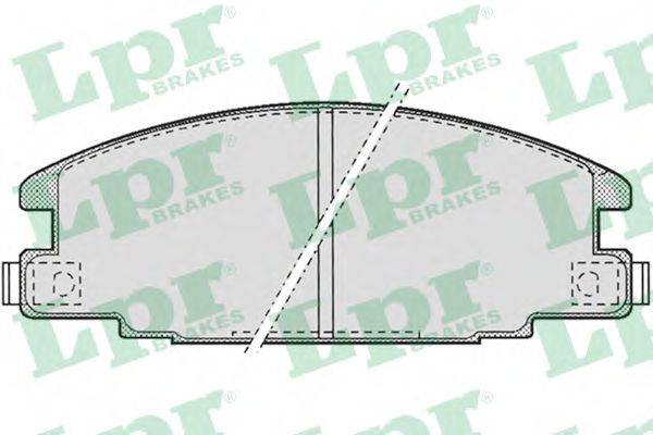 LPR 05P685 Комплект гальмівних колодок, дискове гальмо
