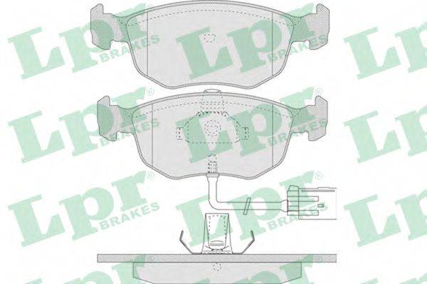 LPR 05P745 Комплект гальмівних колодок, дискове гальмо