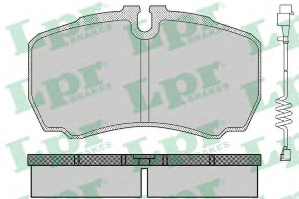 LPR 05P830A Комплект гальмівних колодок, дискове гальмо