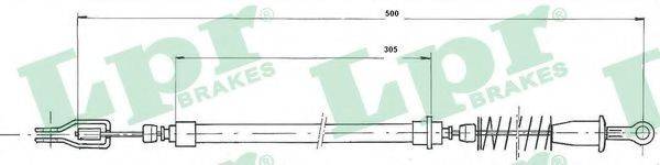 LPR C0805B Трос, стоянкова гальмівна система