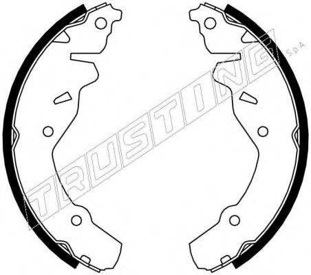 TRUSTING 023004 Комплект гальмівних колодок