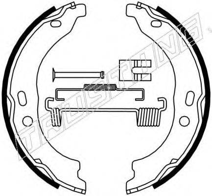 TRUSTING 034118K Комплект гальмівних колодок, стоянкова гальмівна система
