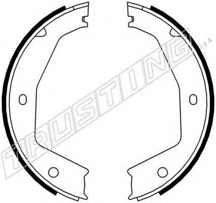 TRUSTING 048002 Комплект гальмівних колодок, стоянкова гальмівна система