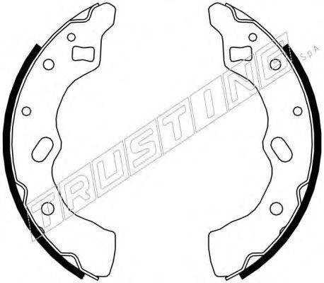 TRUSTING 049145 Комплект гальмівних колодок