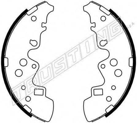 TRUSTING 049158 Комплект гальмівних колодок