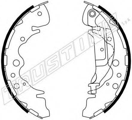 TRUSTING 049160 Комплект гальмівних колодок