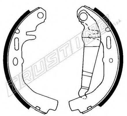 TRUSTING 073158 Комплект гальмівних колодок