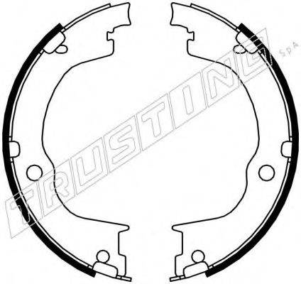 TRUSTING 073175 Комплект гальмівних колодок, стоянкова гальмівна система