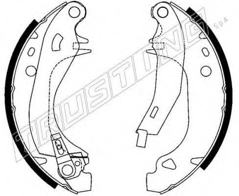 TRUSTING 079192Y Комплект гальмівних колодок