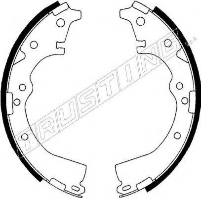 TRUSTING 115241 Комплект гальмівних колодок