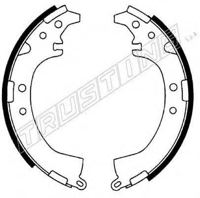 TRUSTING 115291 Комплект гальмівних колодок
