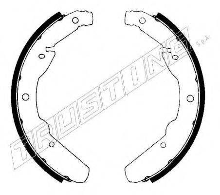 TRUSTING 124257 Комплект гальмівних колодок