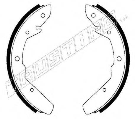 TRUSTING 124260 Комплект гальмівних колодок