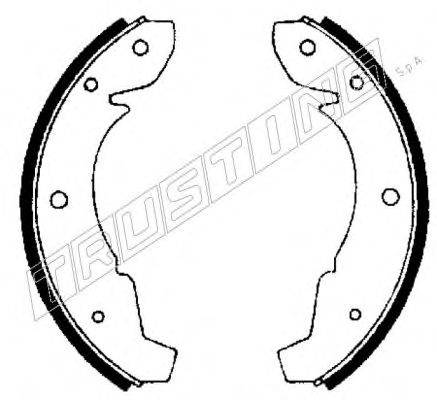 TRUSTING 124262 Комплект гальмівних колодок