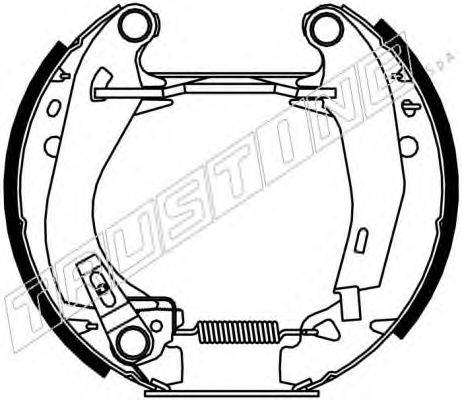 TRUSTING 6090 Комплект гальмівних колодок