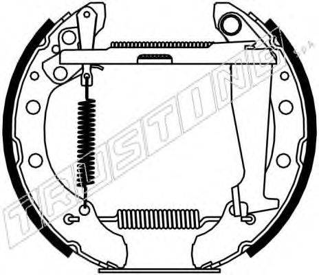 TRUSTING 6137 Комплект гальмівних колодок