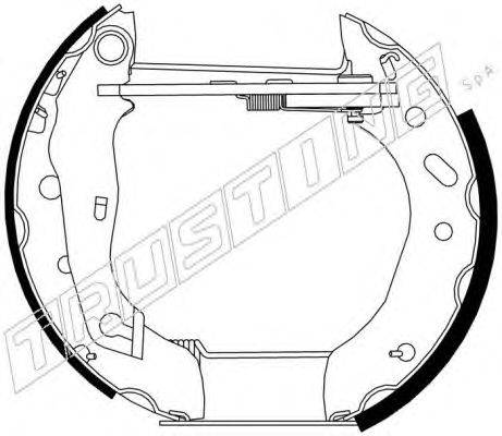TRUSTING 6267 Комплект гальмівних колодок