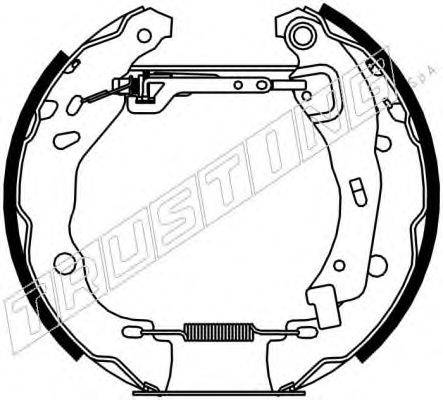 TRUSTING 6279 Комплект гальмівних колодок