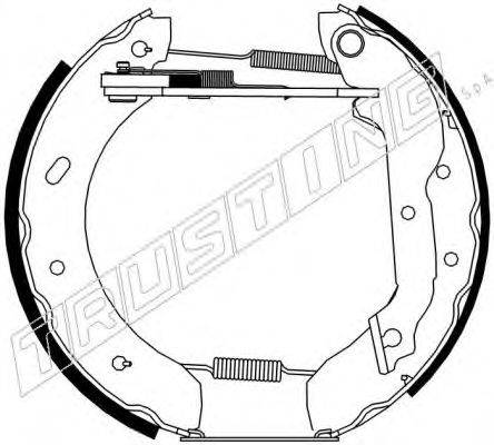 TRUSTING 6308 Комплект гальмівних колодок