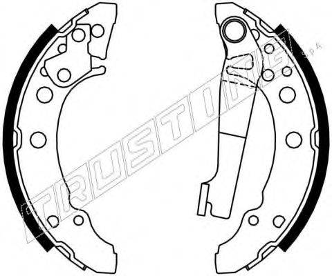 TRUSTING 7000 Комплект гальмівних колодок
