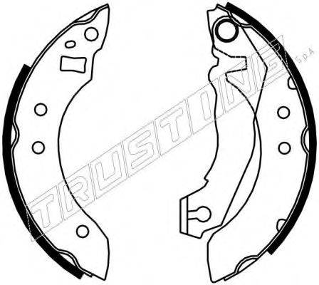 TRUSTING 7007 Комплект гальмівних колодок