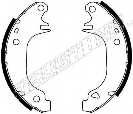 TRUSTING 7044 Комплект гальмівних колодок