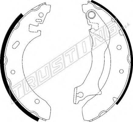 TRUSTING 7104 Комплект гальмівних колодок