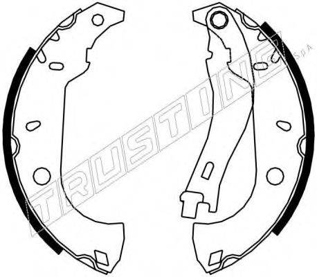 TRUSTING 7159 Комплект гальмівних колодок