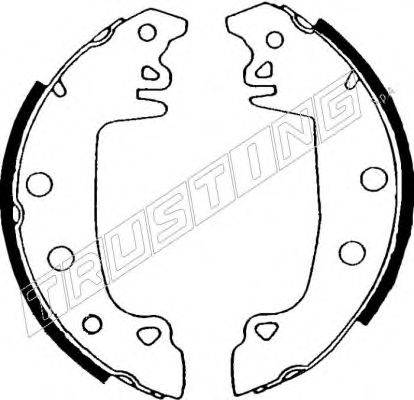 TRUSTING 7172 Комплект гальмівних колодок