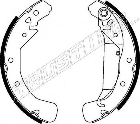 TRUSTING 7214 Комплект гальмівних колодок