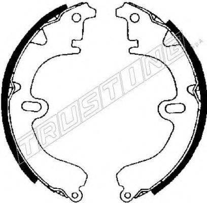 TRUSTING 7321 Комплект гальмівних колодок