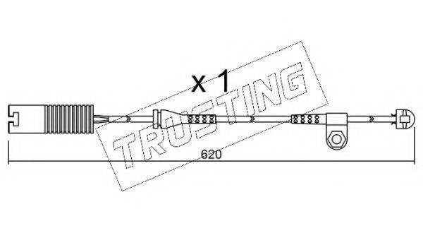 TRUSTING SU154 Сигналізатор, знос гальмівних колодок