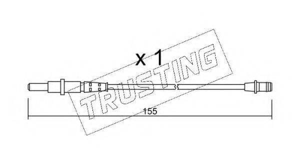 TRUSTING SU163 Сигналізатор, знос гальмівних колодок