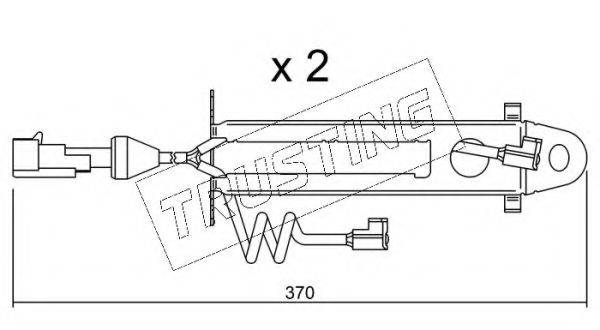 TRUSTING SU168K Сигналізатор, знос гальмівних колодок