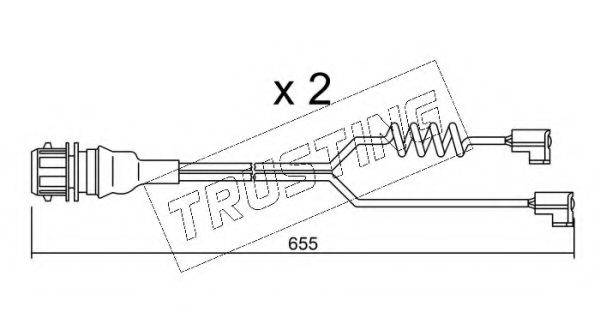 TRUSTING SU186K Сигналізатор, знос гальмівних колодок