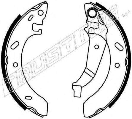 TRUSTING 7354 Комплект гальмівних колодок
