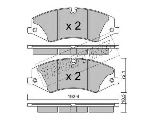 TRUSTING 8530 Комплект гальмівних колодок, дискове гальмо