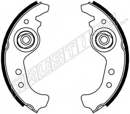 TRUSTING 7448 Комплект гальмівних колодок