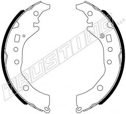 TRUSTING 110341 Комплект гальмівних колодок