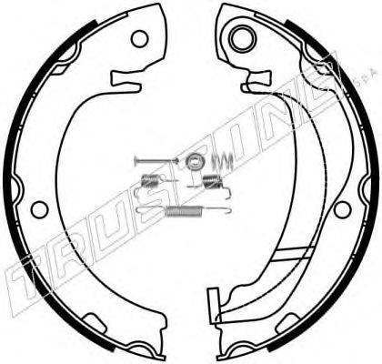 TRUSTING 115325K Комплект гальмівних колодок, стоянкова гальмівна система